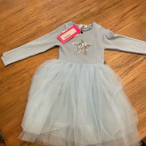 NWT Petite Hailey Sky Blue Tutu Dress